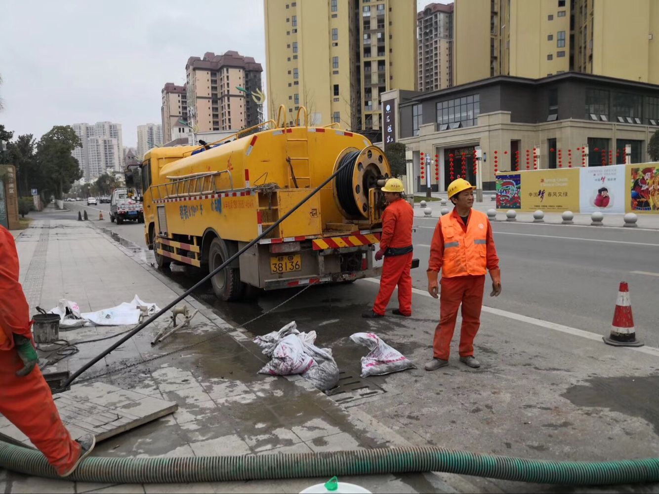 碧江排污管道清淤-管道清洗